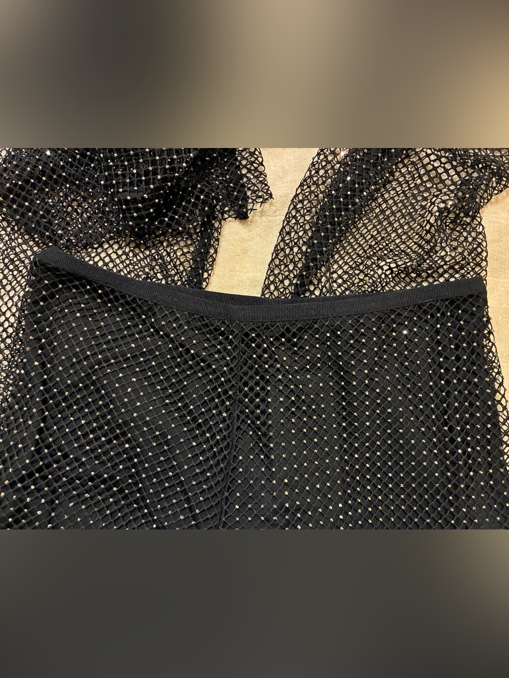 Blue B Rhinestone Mesh Pants - Picture 6 of 7